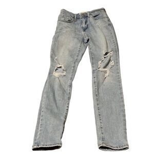 Levi’s 721 High Rise Distressed Skinny Ankle Jeans Size 24